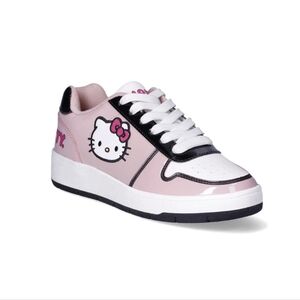 Hello Kitty Sanrio Pink And White Animee Y2K Kawaii Soft Girl Sneakers Size 8